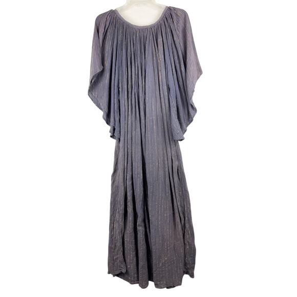 Vintage Kaiser Boho Festival Oversized Moo Moo Tent Dress Maxi OSFA 100% Cotton - Picture 10 of 12